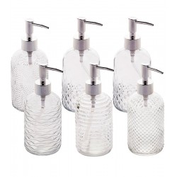 Porta Sabonete Liquido 430ml de Vidro Modelos Sortidos